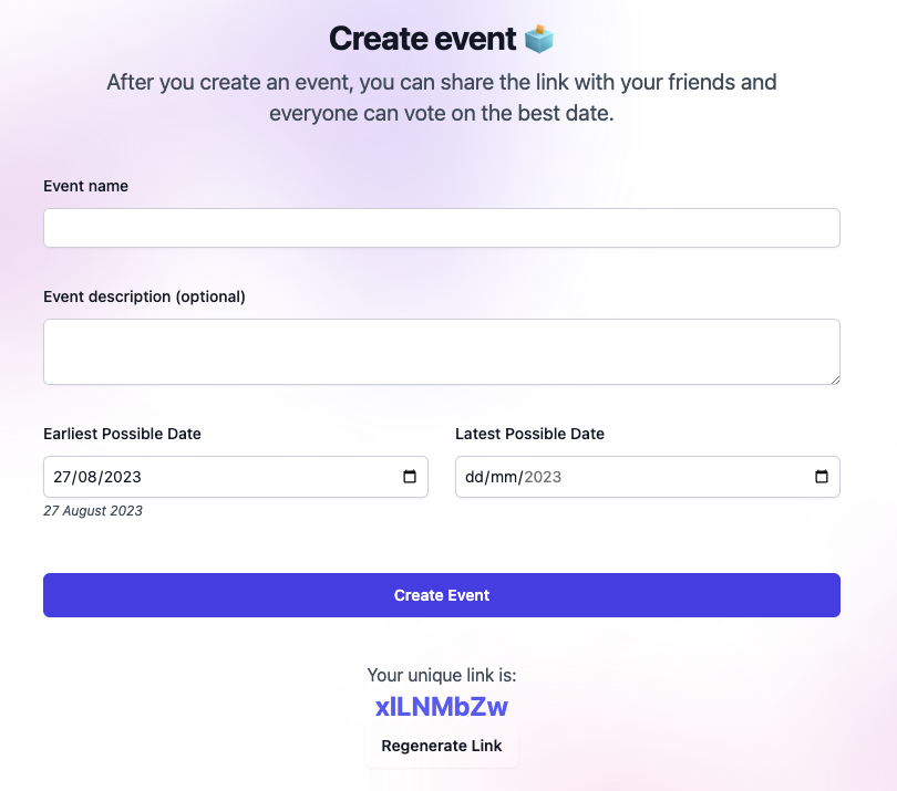 Create event